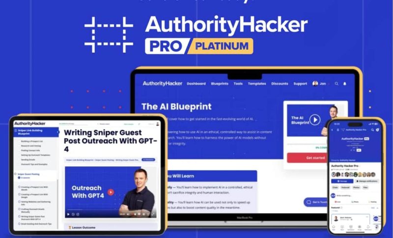 Authority Hacker Pro Platinum 2023 by AuthorityHacker Includes ALL SOP