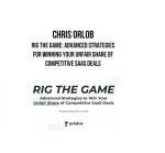 Chris Orlob – Rig the Game Advanced Strategies for Winning Your Unfair Share of Competitive SaaS Deals