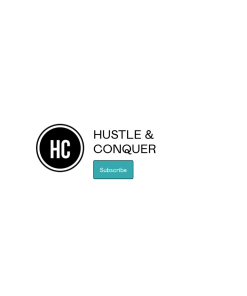 HUSTLE & CONQUER Infopreneur Operating Manual