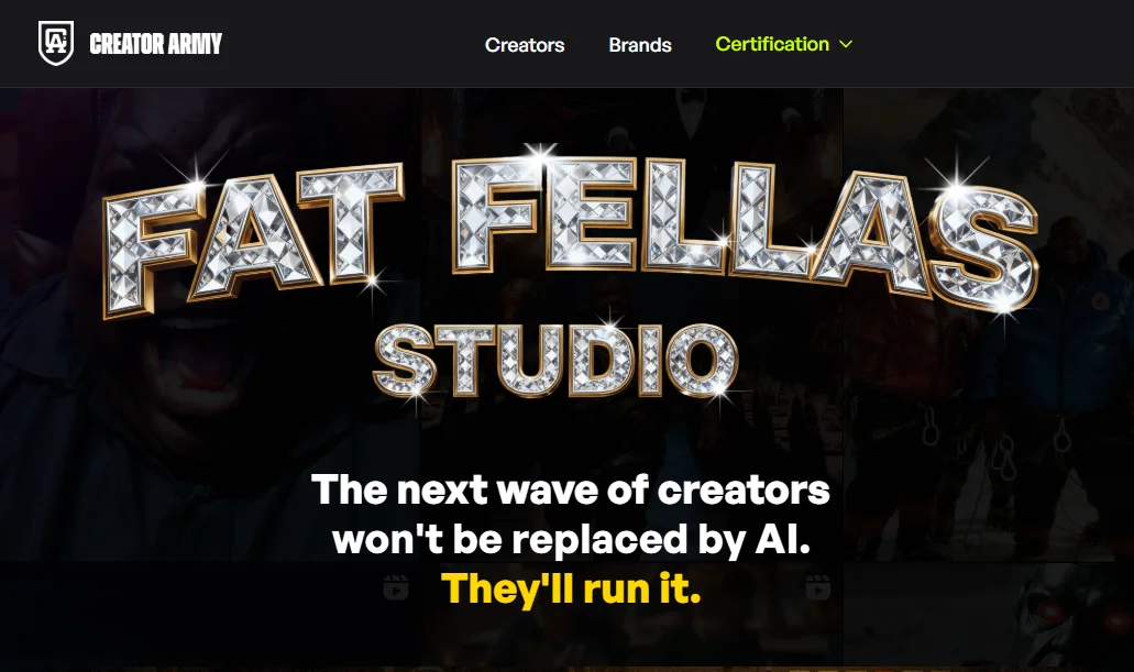 Fat Fellas Studio Creator Army AI Course